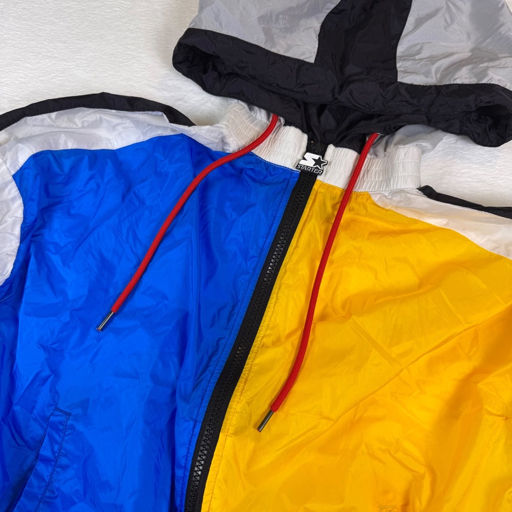 Starter Black Label Color Block Sheer Windbreaker‎ Jacket Women's Size Small